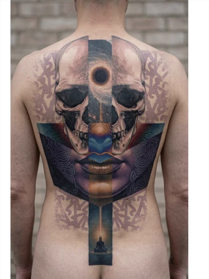 Surrealist tattoo